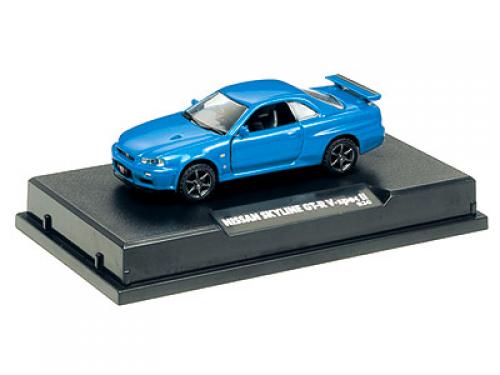 [23718] 1/64 Nissan R34 Skyline GT-R V Spec II Metallic Blue