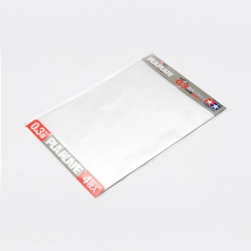 [70191] Pla Plate Clear 0.3mm B4*4