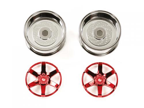 [54553] 2pc 6spk Red Whl 26mm Off+6