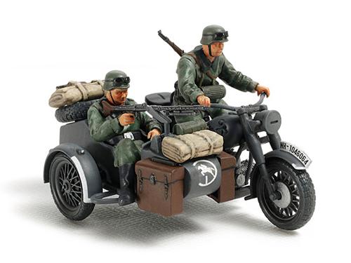 [32578] 1/48 German Bike & Sidecar