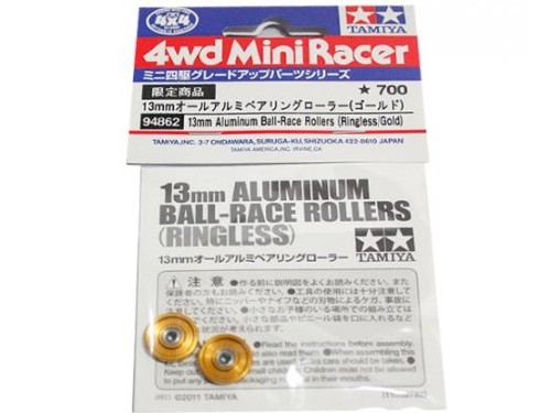 [94862] 13mm Alu BR Roller R less Gld