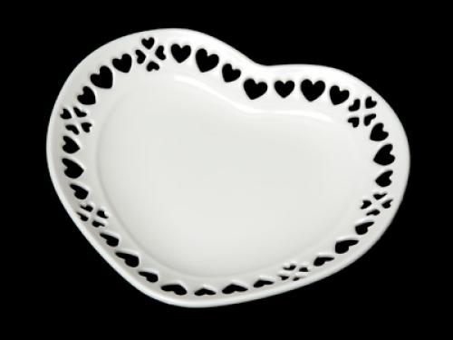 [76628] Mini Heart Dish Wh 87mm