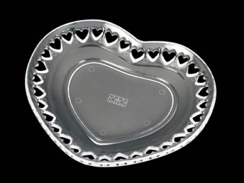 [76631] Mini Heart Dish Clear 70mm