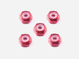 [15493] 2mm Alu Lock Nut Red (5ea)