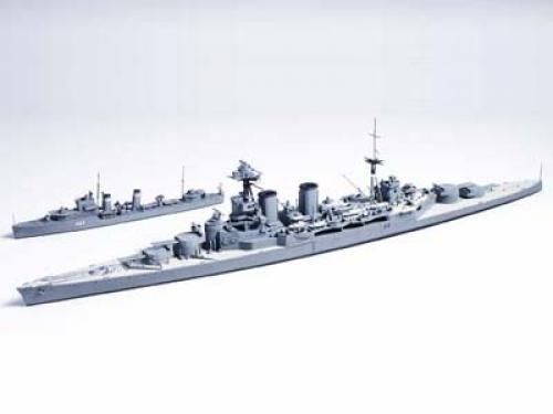 [31806] 1/700 British Navy Hood & E-Class DD