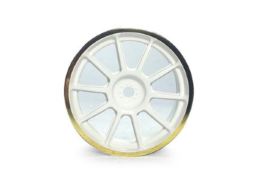 [84254] 10 SPOKE WHITE & GOLD RIM/±0