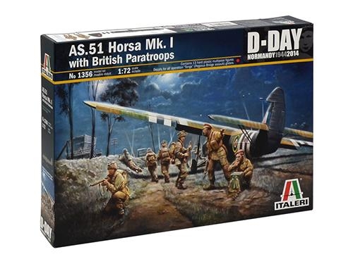 [IT1356S] ITALERI 1:72 AS-51 HORSA Mk.I w/British Paratroopers