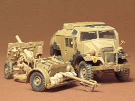 [35044] 1/35 Quad Gun Tractor w/25 PDR Gun