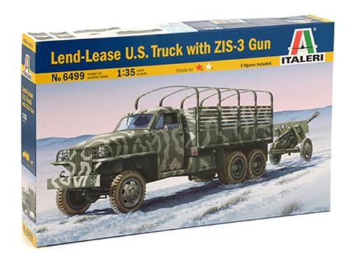 [IT6499S] ITALERI 1:35 LAND LEASE U.S. TRUCK & ZIS-3 GUN