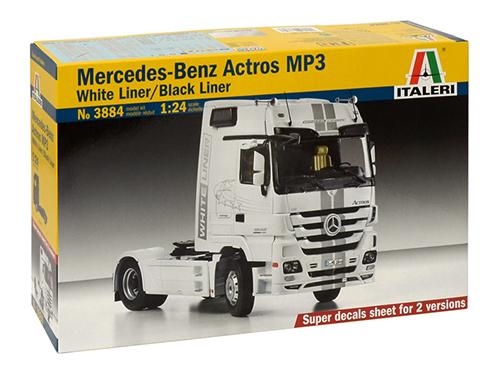 [IT3884S] ITALERI 1:24 MERCEDES BENZ ACTROS MP3 Black/White