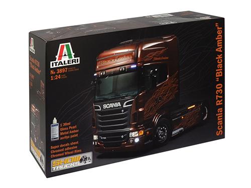 [IT3897S] ITALERI 1:24 SCANIA R730 V8 BLACK AMBER