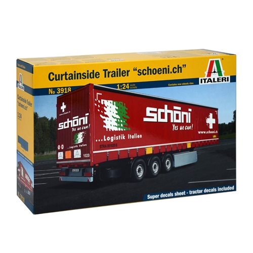 [IT3918S] ITALERI 1:24 CURTAINSIDE TRAILER -schoeni.ch-