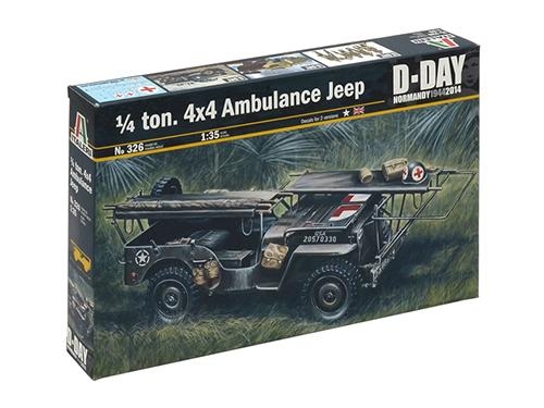 [IT0326S] ITALERI 1:35 1/4 TON 4x4 AMBULANCE JEEP