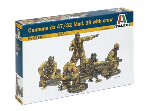 [IT6490S] ITALERI 1:35 Cannone da 47 32 Mod 39 with crew
