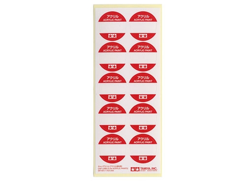 [87197] Cap Labels Acrylic Paints