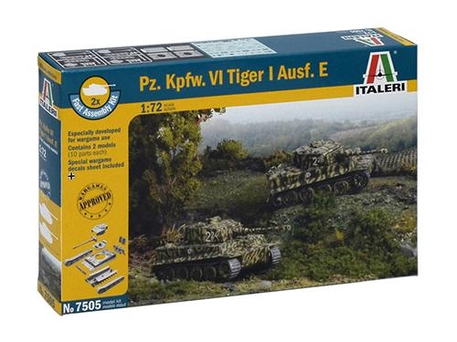 [IT7505S] ITALERI 1:72 Pz Kpfw VI TIGER I Ausf E 2 FAST ASSEMBLY MODELS