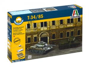 [IT7515S] ITALERI 1:72 T-34/85 2 FAST ASSEMBLY MODELS