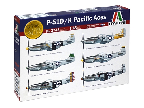 [IT2743S] ITALERI 1:48 P-51D/K, PACIFIC ACES