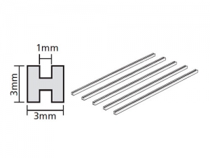 [70206] Clear Plastic Beams 3mm H5