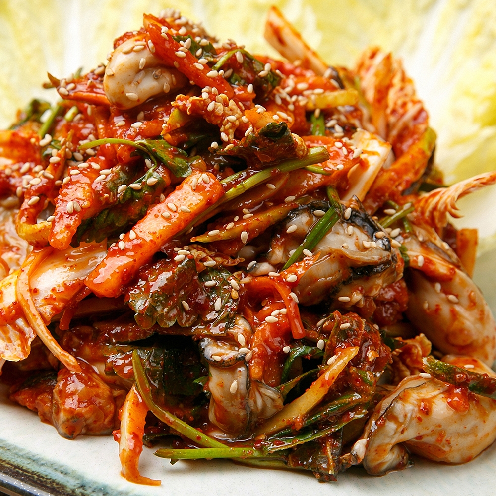 통영 제철 굴 겉절이 1kg 2kg 3kg / 굴무침 굴김치