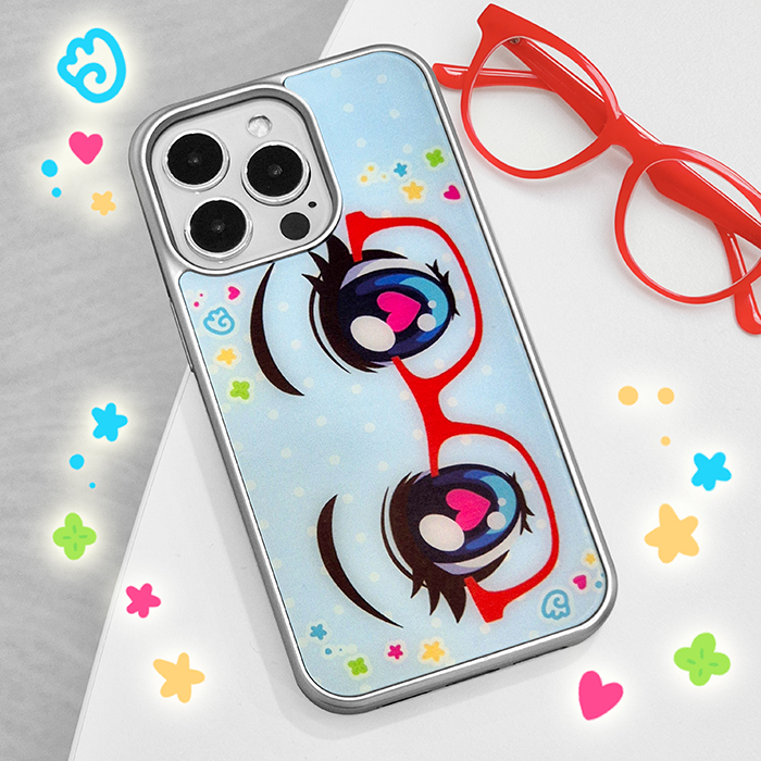 [실버프레임 레드안경]