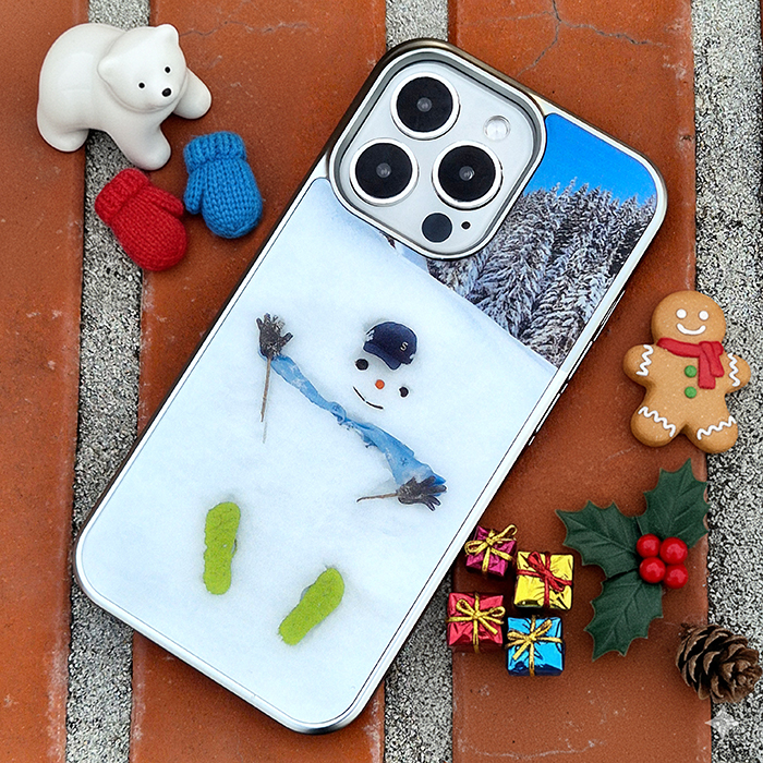 [실버프레임 납작눈사람]