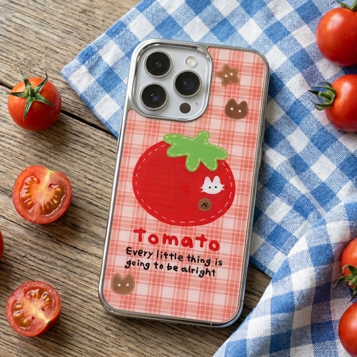 [실버프레임 체크토마토]