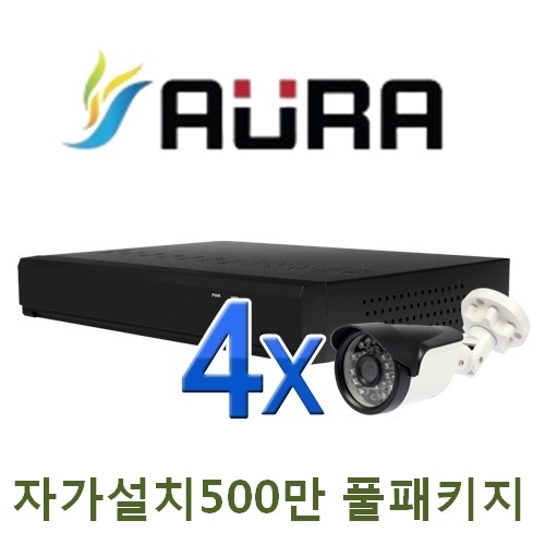 PM-04L [1TB 포함] [AHD 400만 & 500만 적외선] CCTV 4세트 풀패키지