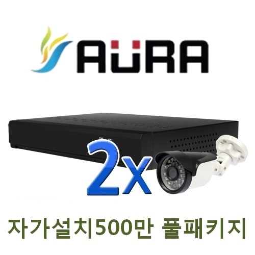 PM-04L [1TB 포함] [AHD 400만 & 500만 적외선] CCTV 2세트 풀패키지