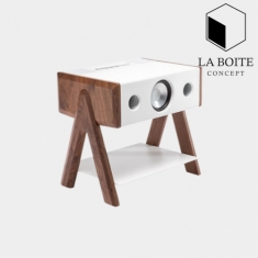 La Boite 정품 100W 핸드메이드 프리미엄 테이블형 블루투스 오디오 CUBE 2.1 Corian Edition