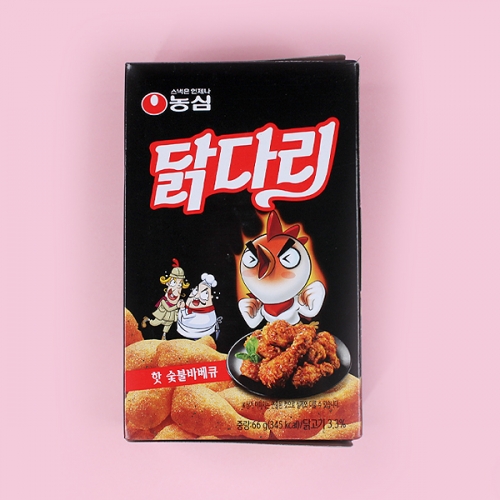 농심 닭다리 핫 숯불 바베큐66gX20개(1박스)
