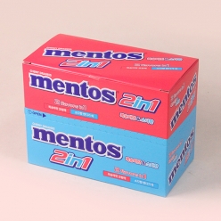 멘토스 2in1 피치소다향 45gX10개(1곽)