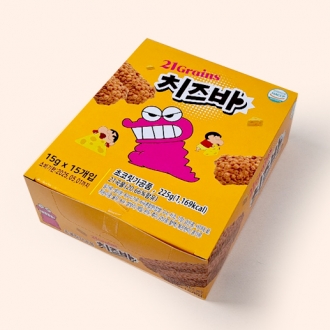 21곡 짱구 치즈바 225g(15gX15개) 1곽