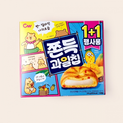 청우 쫀득과일칩 430g(215g*2)X4개(1박스)