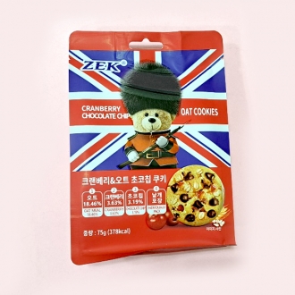 크랜베리 앤 오트 초코칩 쿠키 75gX24개(1박스)