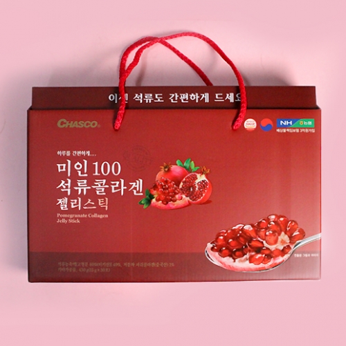 미인100 석류콜라겐 젤리스틱 450g 1곽