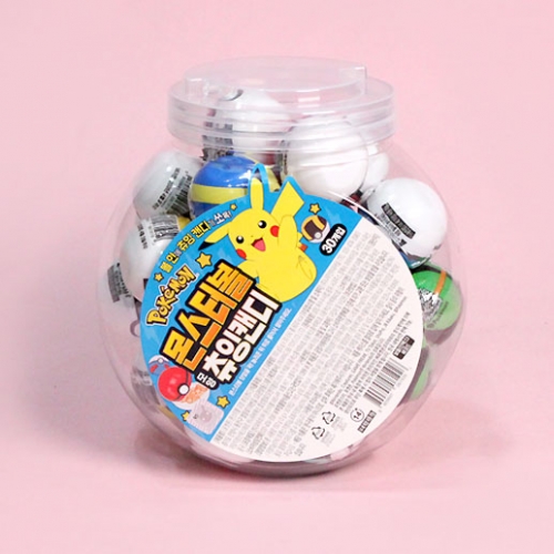 포켓 몬스터볼 모양 츄잉캔디 150g 1통
