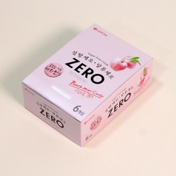 롯데 제로 피치 캔디 28gX6개(1곽)