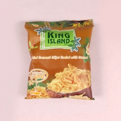 [개인회원]킹아일랜드 카라멜맛 코코넛칩(연갈색) 50g X27개(1박스)