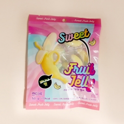 스위트 과일모양 젤리 바나나맛 50gX10개 (1묶음)