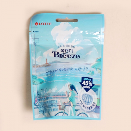 롯데 목캔디 브리즈 블루레몬 웨이브 25gX8개(1곽)