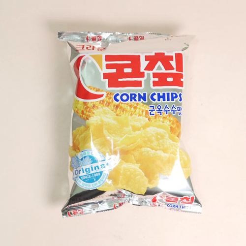 크라운 콘칩 군옥수수맛(중) 70gX16개(1박스)