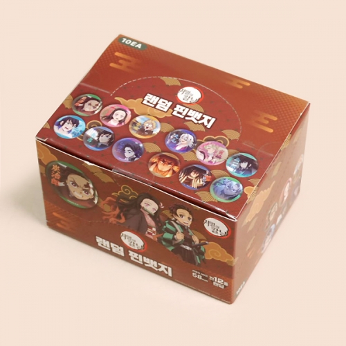 귀멸의 칼날 랜덤 핀뱃지 10입 1곽