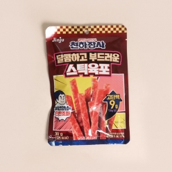 진주 천하장사 달콤하고 부드러운 스틱육포 30gX30개(1박스)