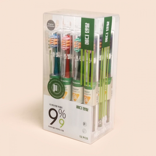 저자극 깃털 미세모 칫솔 12입