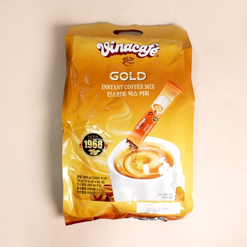 비나카페 골드 인스턴트 믹스커피 800g(16gX50개) 1봉