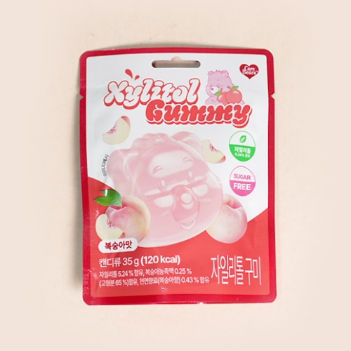케어베어 자일리톨구미 복숭아맛 35gX8개(1곽)