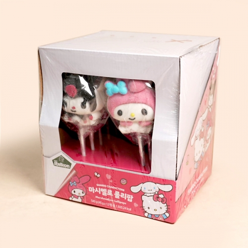 산리오캐릭터즈 마시멜로 롤리팝 540g(45gX12개) 1곽