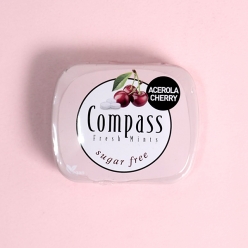 콤파스 민트 아세로라 체리 슈가프리캔디 14gX12개(1곽)