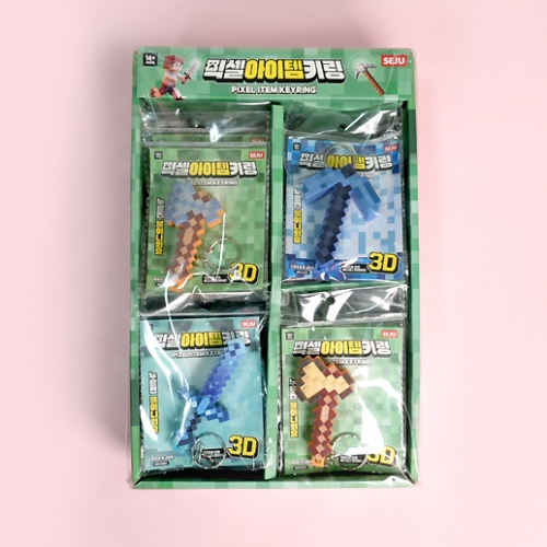 픽셀 아이템 키링 24입 1곽